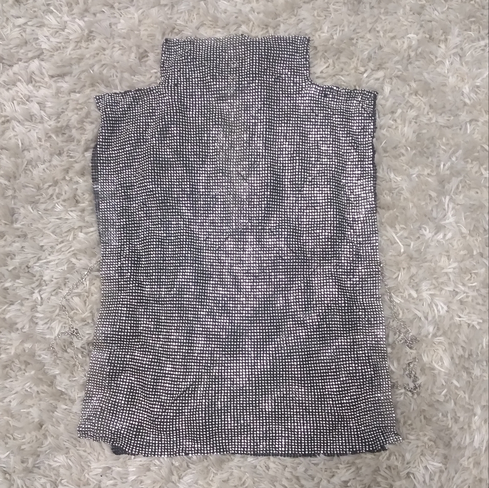 8 Other Reasons Revolve rhinestone mesh cowl neck top - Picture 4 of 7